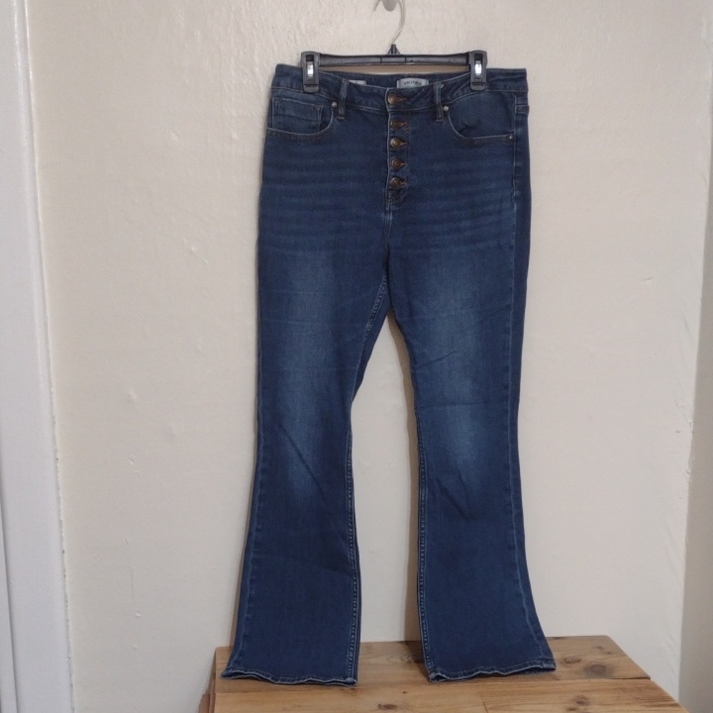 Vigoss Ace Boot Cut High Rise Button Fly Jeans Size 32